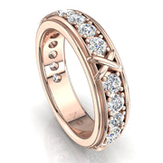 Alliance Anna diamants ronds 2.90 carats or rose